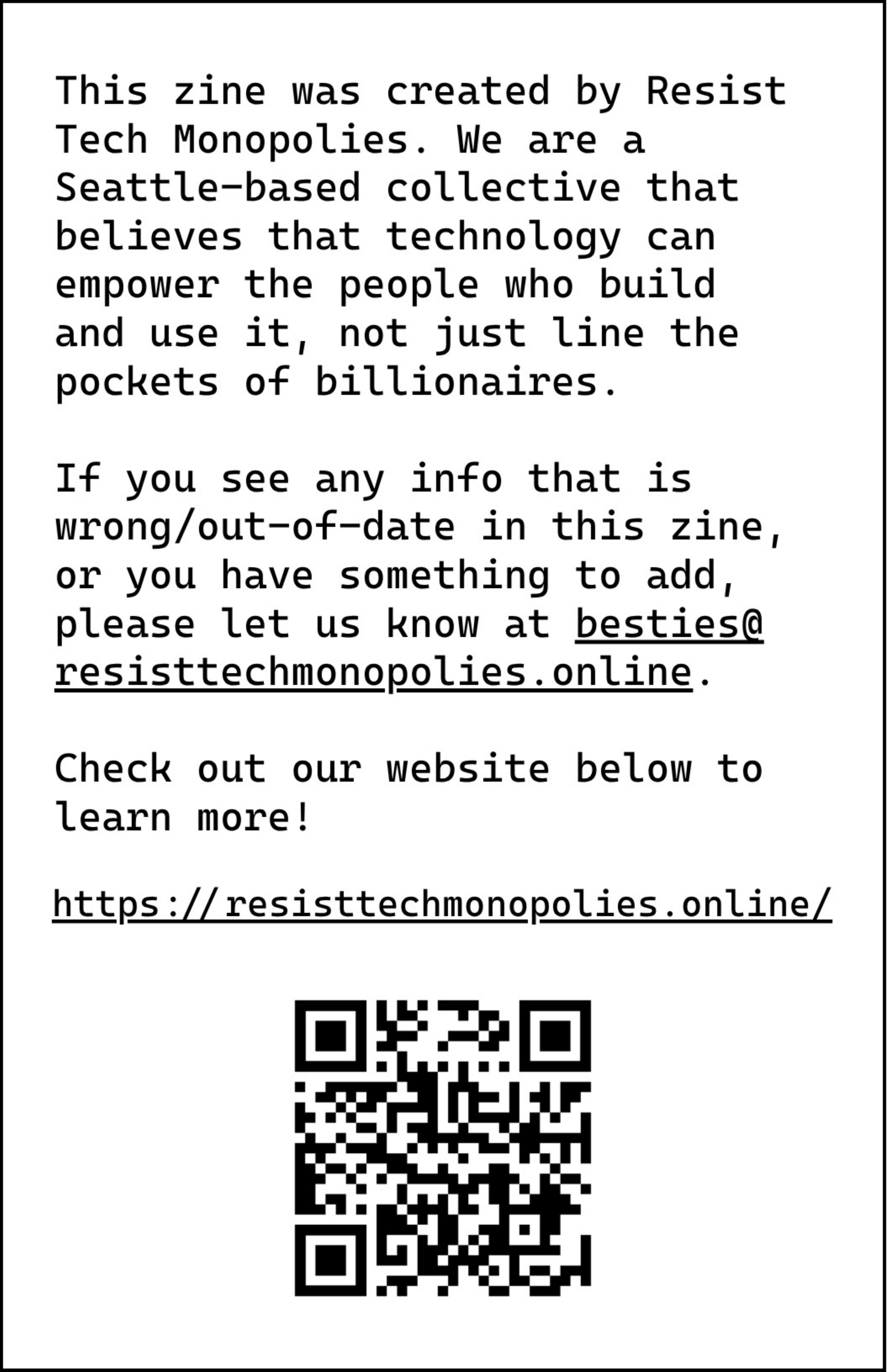 Page 8 of Brief Notes from a De-Monopoly DiscoTech